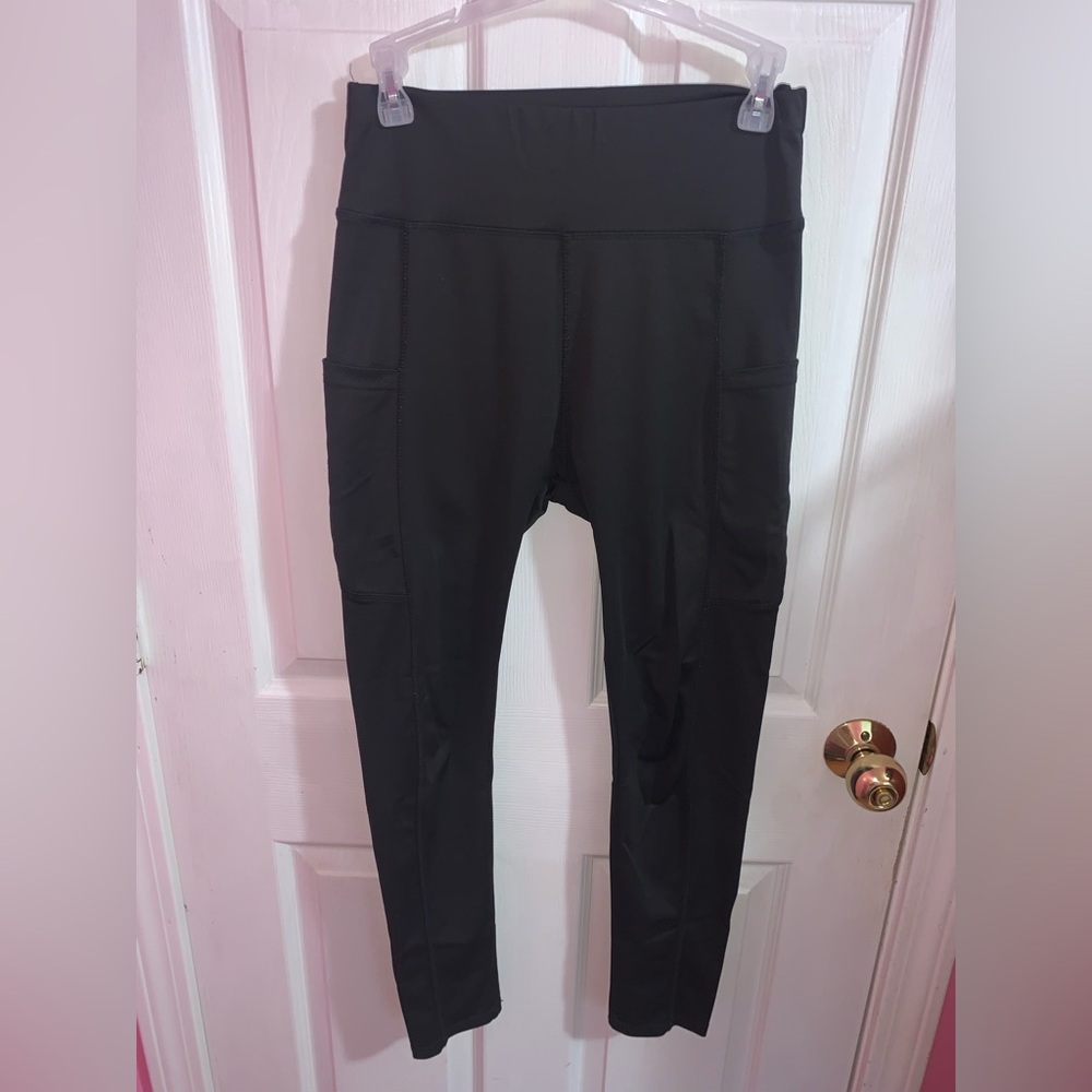 Black Stretch Activewear Leggings